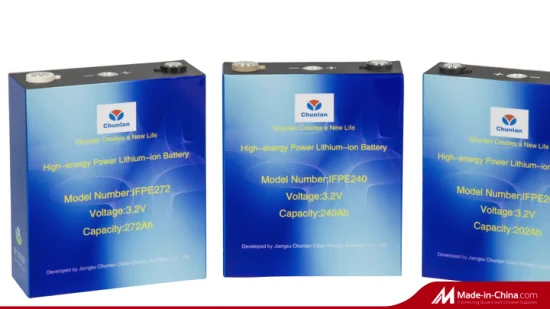 Bateria de íon de lítio LiFePO4 3,2V 50ah para sistemas de armazenamento de energia solar de energia de backup